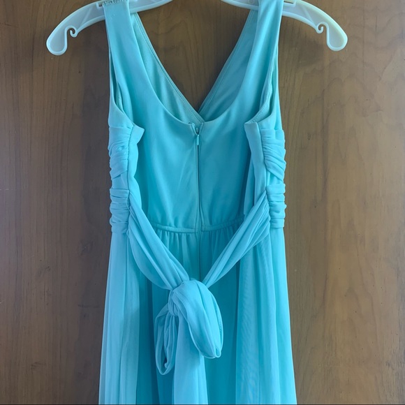 David’s Bridal Mint Bridesmaid Dress | Women’s 0/ Junior 14 - Picture 3 of 15